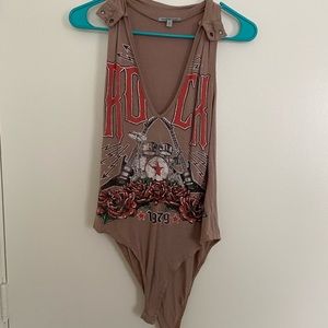 COPY - Graphic Tank V-neck Body Suit
